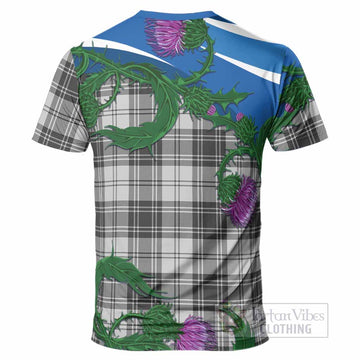 Glen Tartan Family Crest T-Shirt Thistle in Minimalism