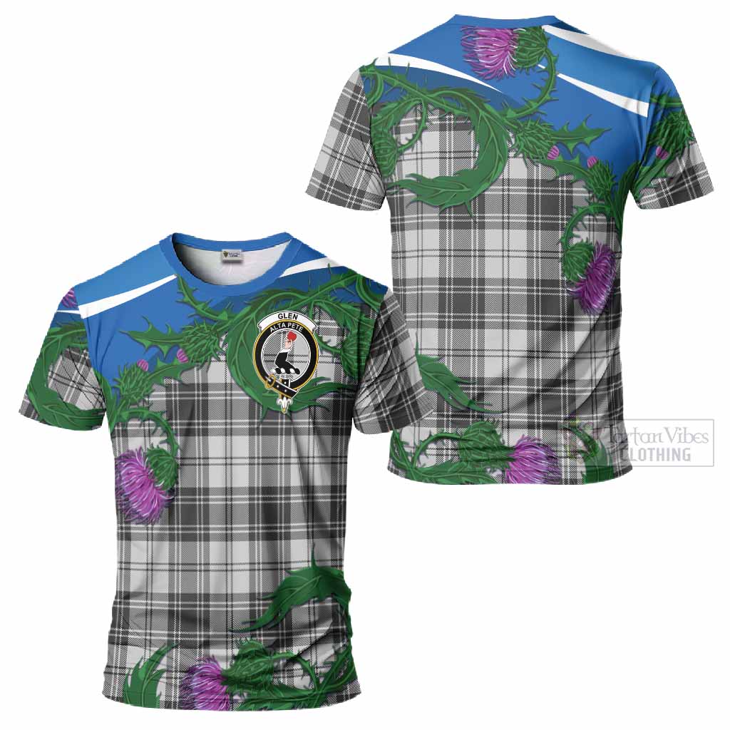 Glen Tartan Family Crest T-Shirt Thistle in Minimalism
