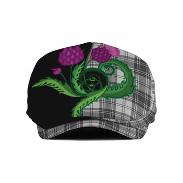 Glen Tartan Flat Cap, Jeff Cap Traditional Scottish Thistle