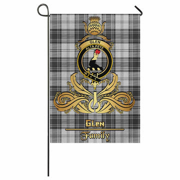 Glen Tartan Garden Flag with Highland Thistle Cherish Family Crest Style
