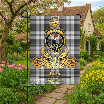 Glen Tartan Garden Flag with Highland Thistle Cherish Family Crest Style