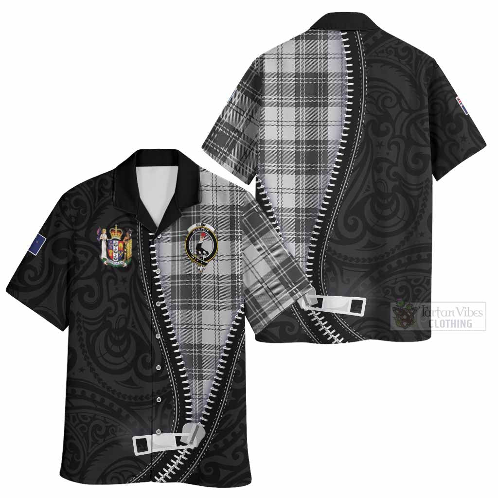 Glen Tartan Hawaiian Shirt New Zealand Pattern Unique Zipper Stylized