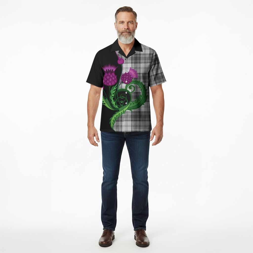 Glen Tartan Hawaiian Shirt Traditional Scottish Thistle