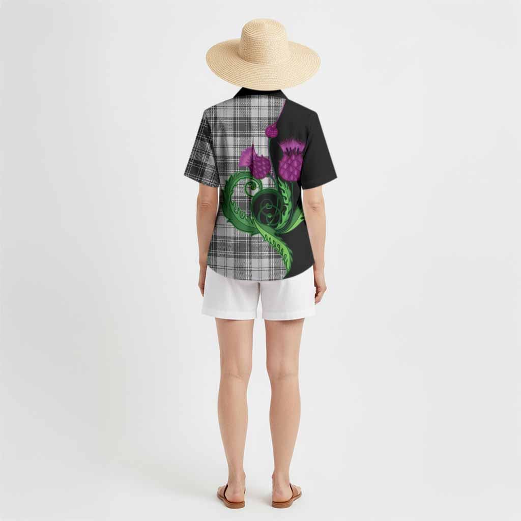 Glen Tartan Hawaiian Shirt Traditional Scottish Thistle