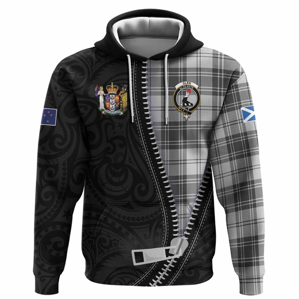 Glen Tartan Hoodie New Zealand Pattern Unique Zipper Stylized