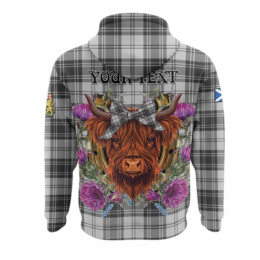 Glen Tartan Hoodie Scottish Thistle Heilan Coo