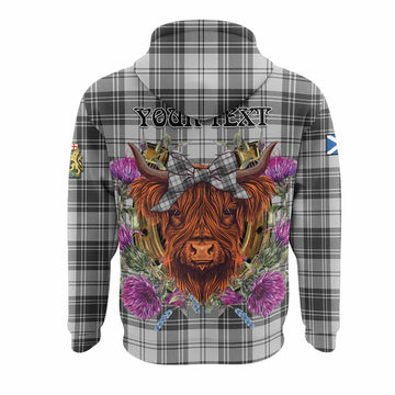 Glen Tartan Hoodie Scottish Thistle Heilan Coo
