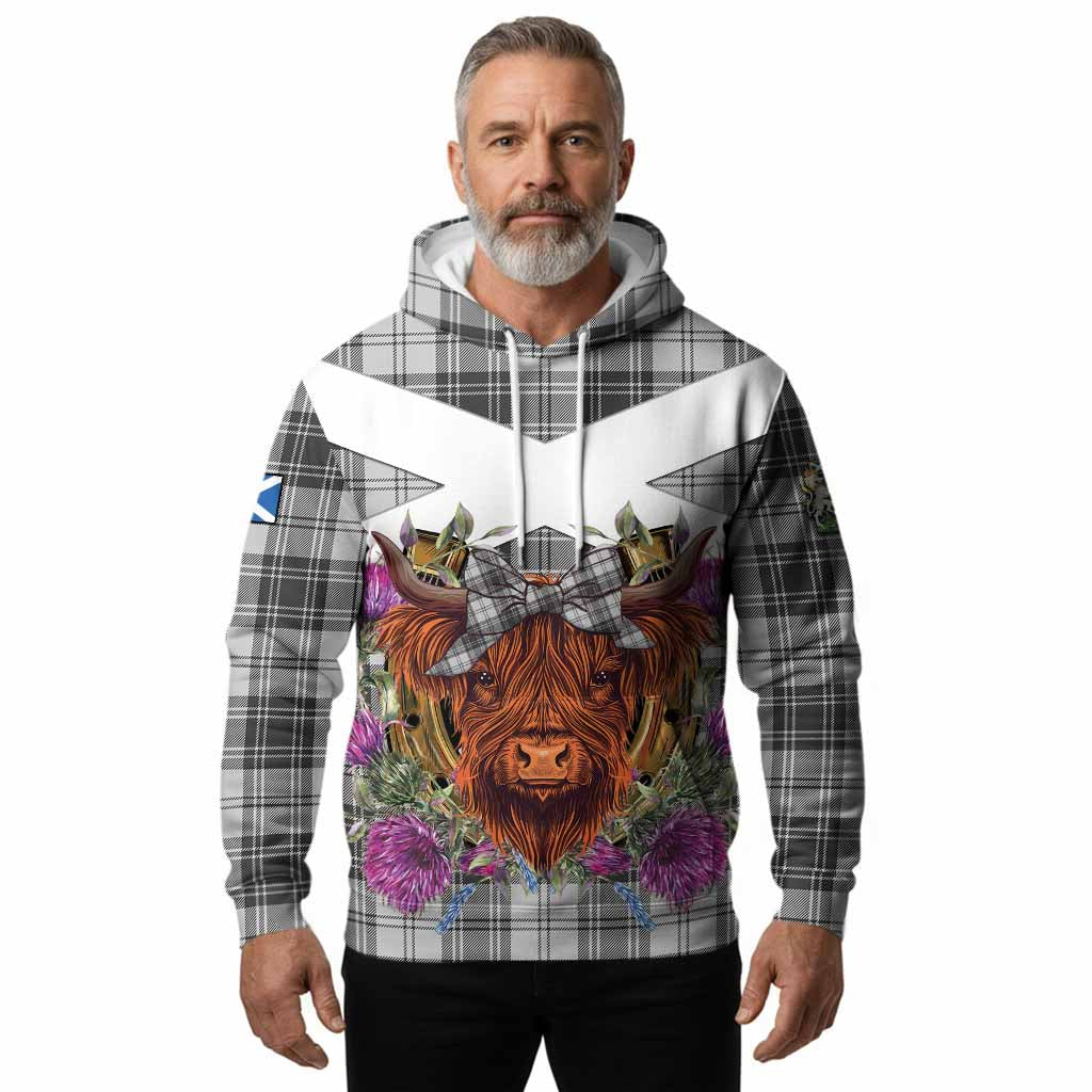 Glen Tartan Hoodie Scottish Thistle Heilan Coo