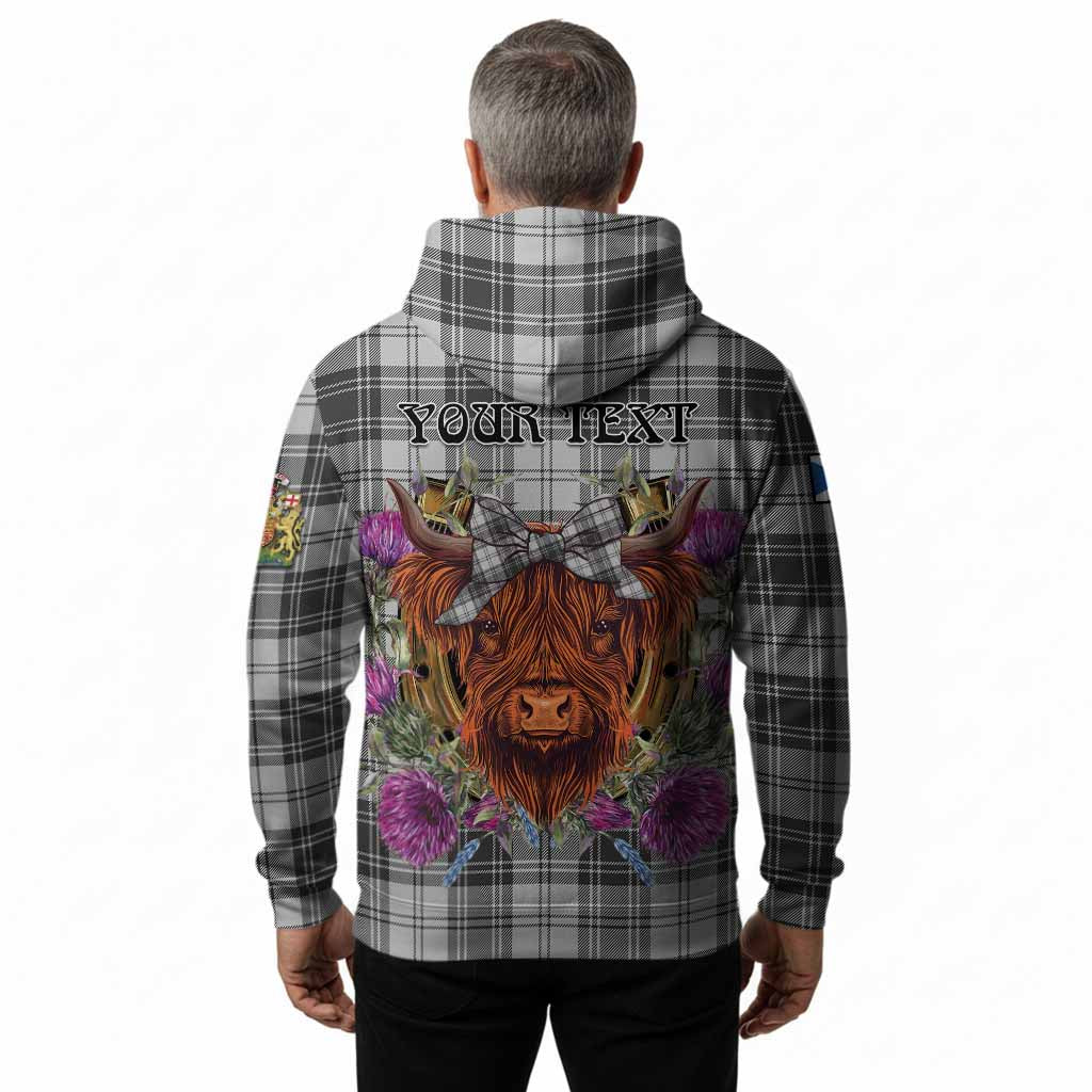 Glen Tartan Hoodie Scottish Thistle Heilan Coo