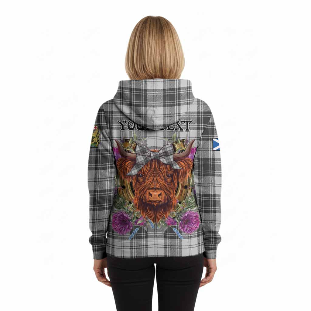 Glen Tartan Hoodie Scottish Thistle Heilan Coo