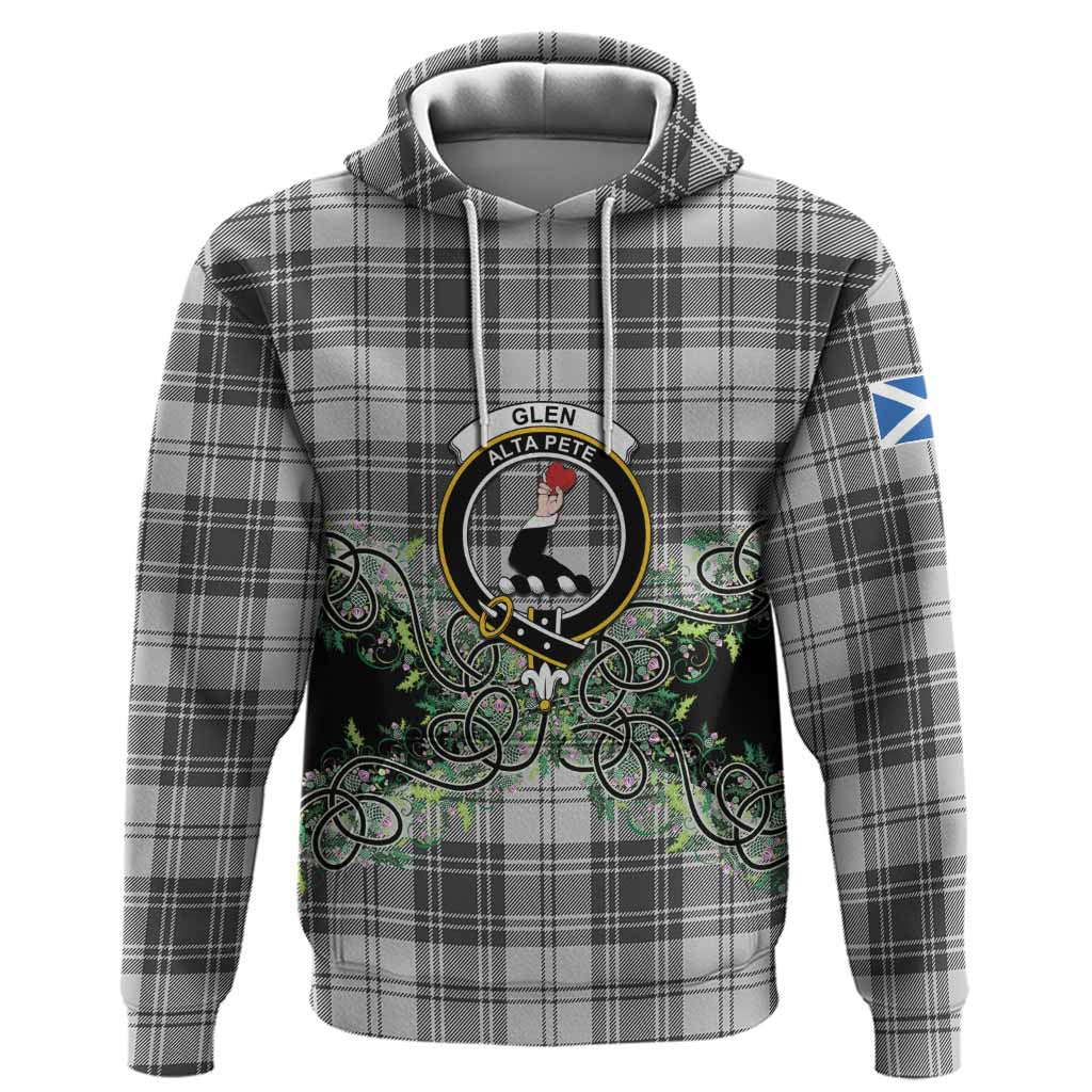 Glen Tartan Hoodie Thistle Scottish Spirit