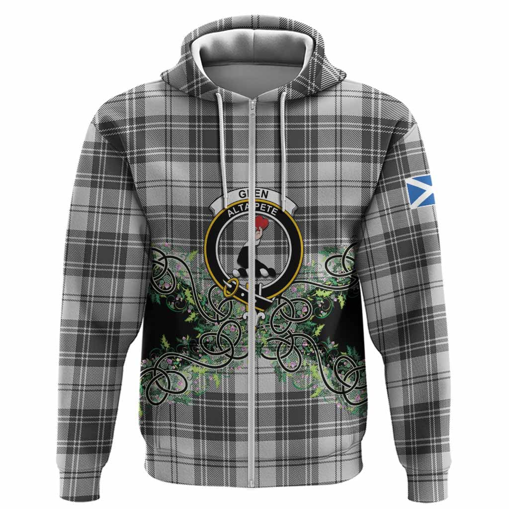 Glen Tartan Hoodie Thistle Scottish Spirit