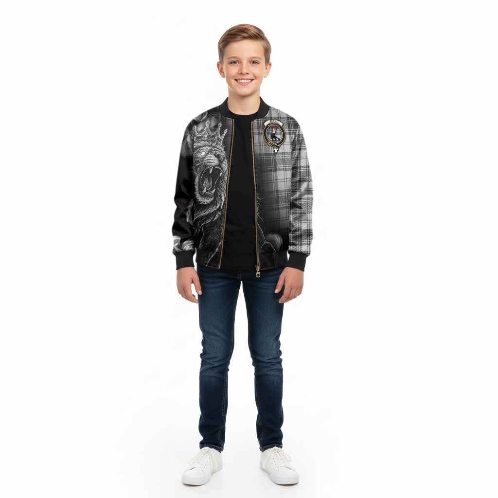 Glen Tartan Kid Bomber Jacket Roaring Lion Heritage