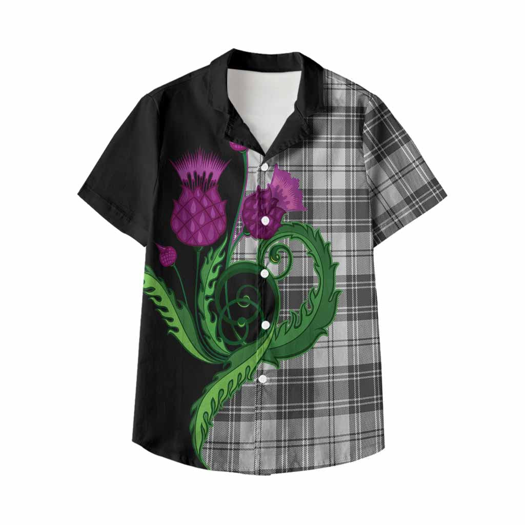 Glen Tartan Kid Hawaiian Shirt Traditional Scottish Thistle