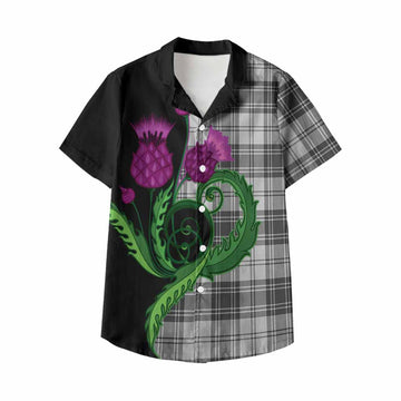 Glen Tartan Kid Hawaiian Shirt Traditional Scottish Thistle