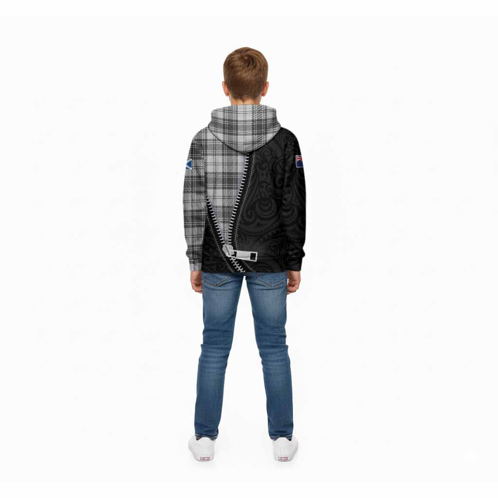 Glen Tartan Kid Hoodie New Zealand Pattern Unique Zipper Stylized