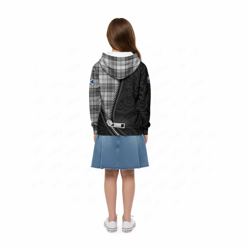 Glen Tartan Kid Hoodie New Zealand Pattern Unique Zipper Stylized