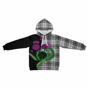 Glen Tartan Kid Hoodie Traditional Scottish Thistle