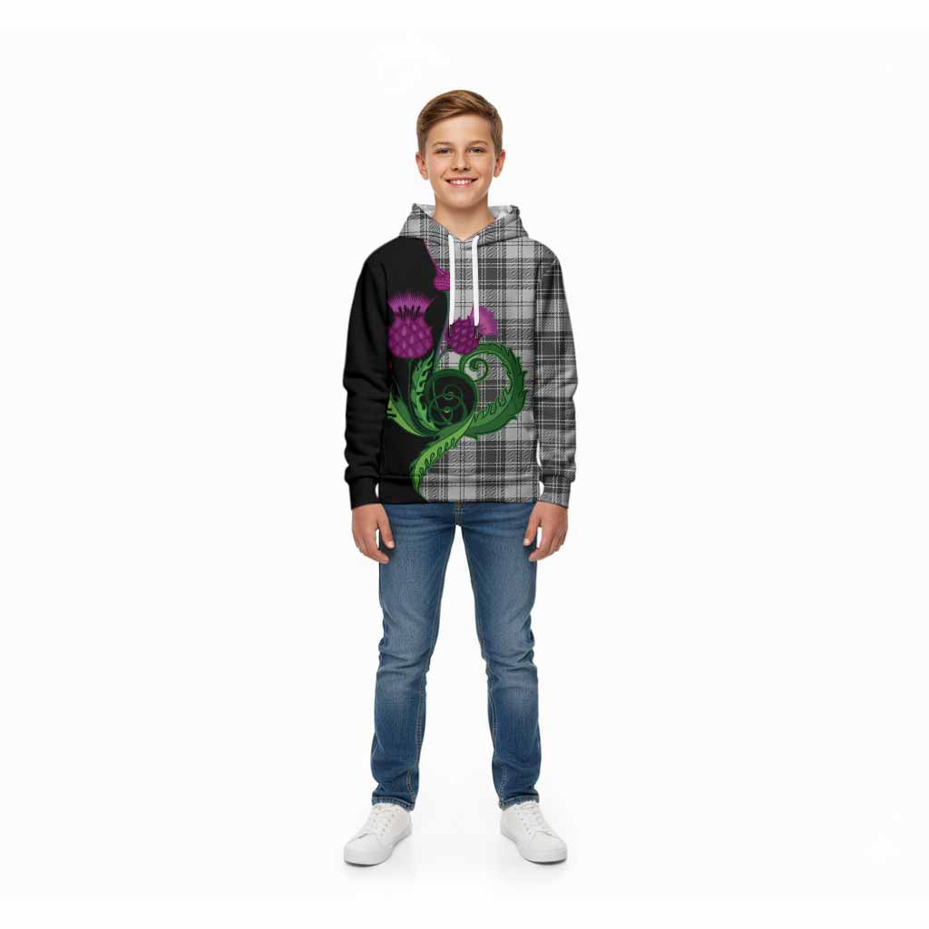 Glen Tartan Kid Hoodie Traditional Scottish Thistle