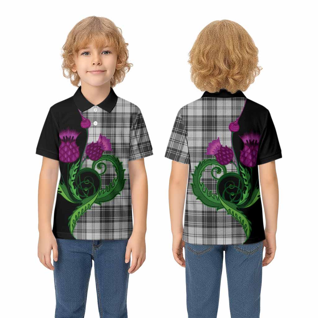 Glen Tartan Kid Polo Shirt Traditional Scottish Thistle