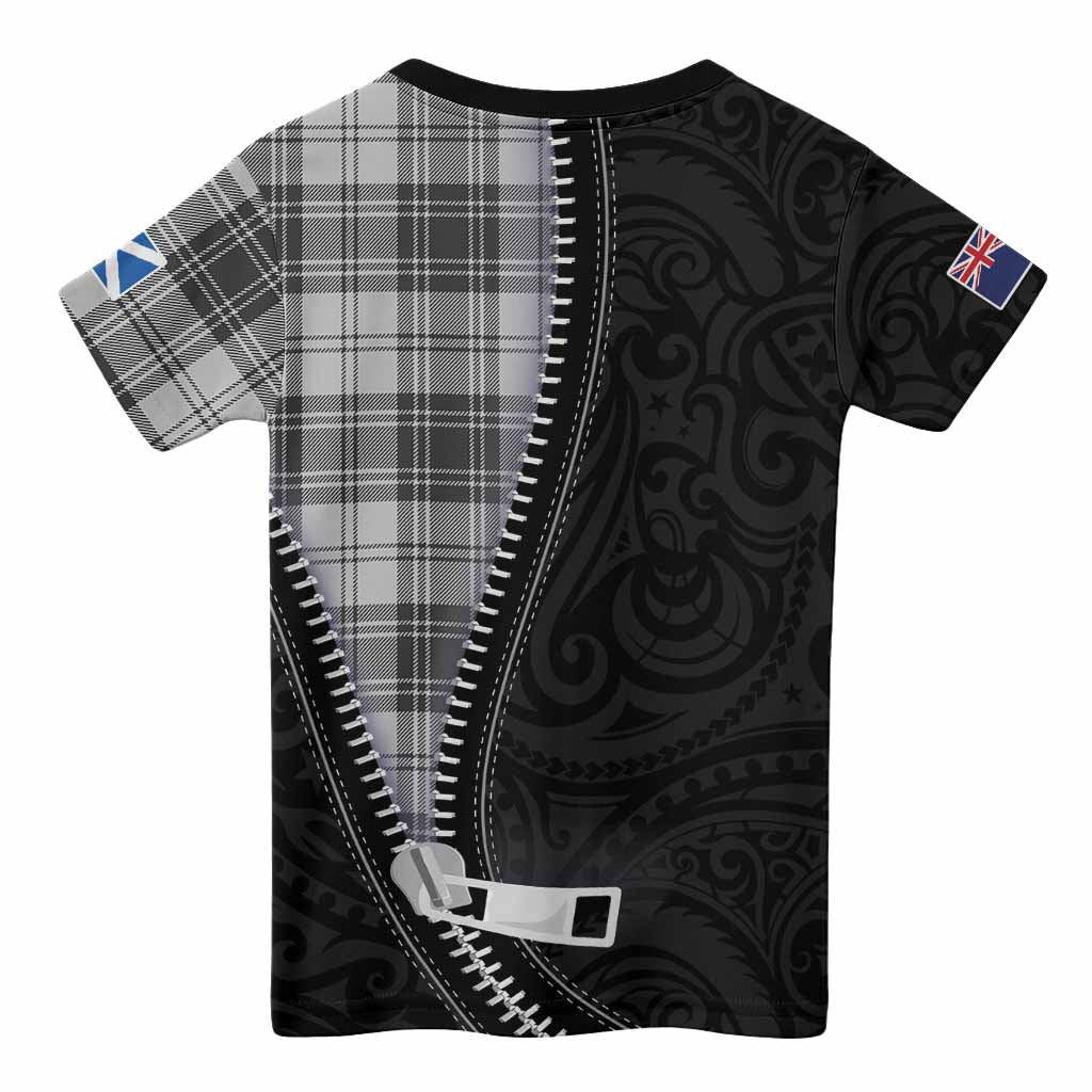 Glen Tartan Kid T-shirt New Zealand Pattern Unique Zipper Stylized