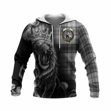 Glen Tartan Knitted Hoodie Roaring Lion Heritage