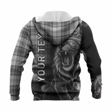 Glen Tartan Knitted Hoodie Roaring Lion Heritage