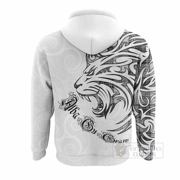 Glen Tartan Lion Roar Hoodie Alba Gu Brath with Celtic Motifs