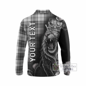 Glen Tartan Long Sleeve Polo Shirt Roaring Lion Heritage