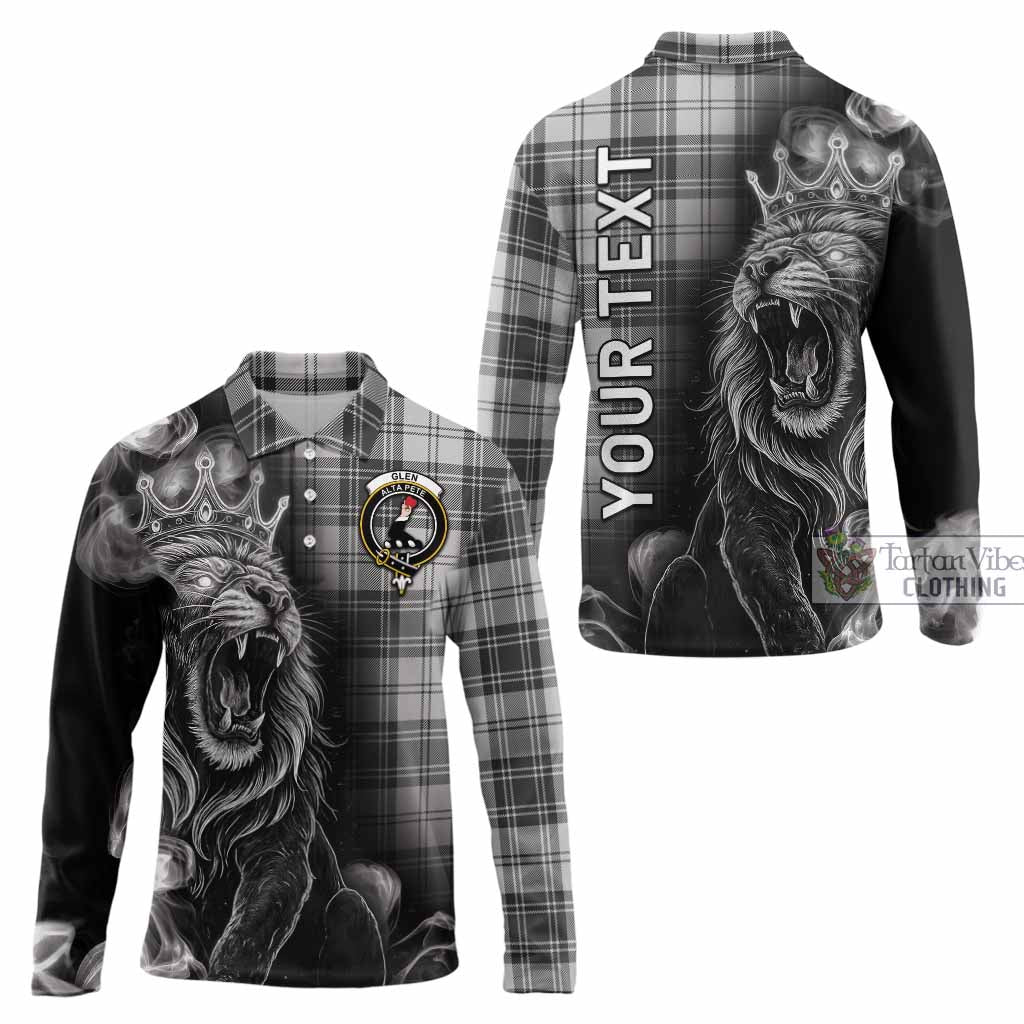 Glen Tartan Long Sleeve Polo Shirt Roaring Lion Heritage