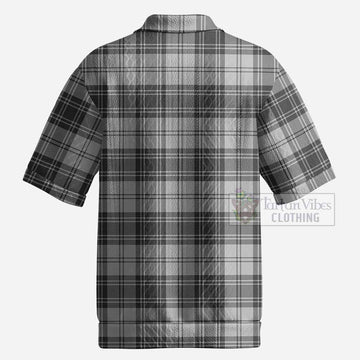 Glen Tartan Men’s Polo Sweater Top with Family Crest