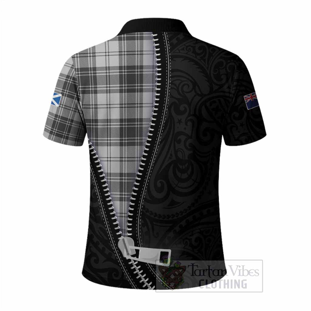 Glen Tartan Polo Shirt New Zealand Pattern Unique Zipper Stylized