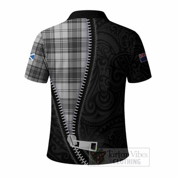 Glen Tartan Polo Shirt New Zealand Pattern Unique Zipper Stylized