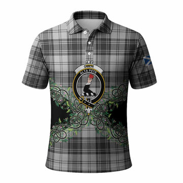 Glen Tartan Polo Shirt Thistle Scottish Spirit