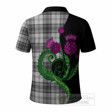 Glen Tartan Polo Shirt Traditional Scottish Thistle