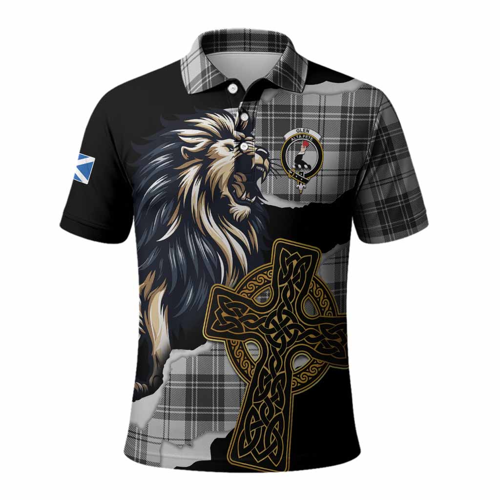 Glen Tartan Scottish Polo Shirt Lion Celtic Heritage