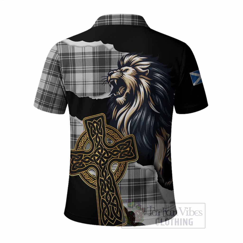 Glen Tartan Scottish Polo Shirt Lion Celtic Heritage