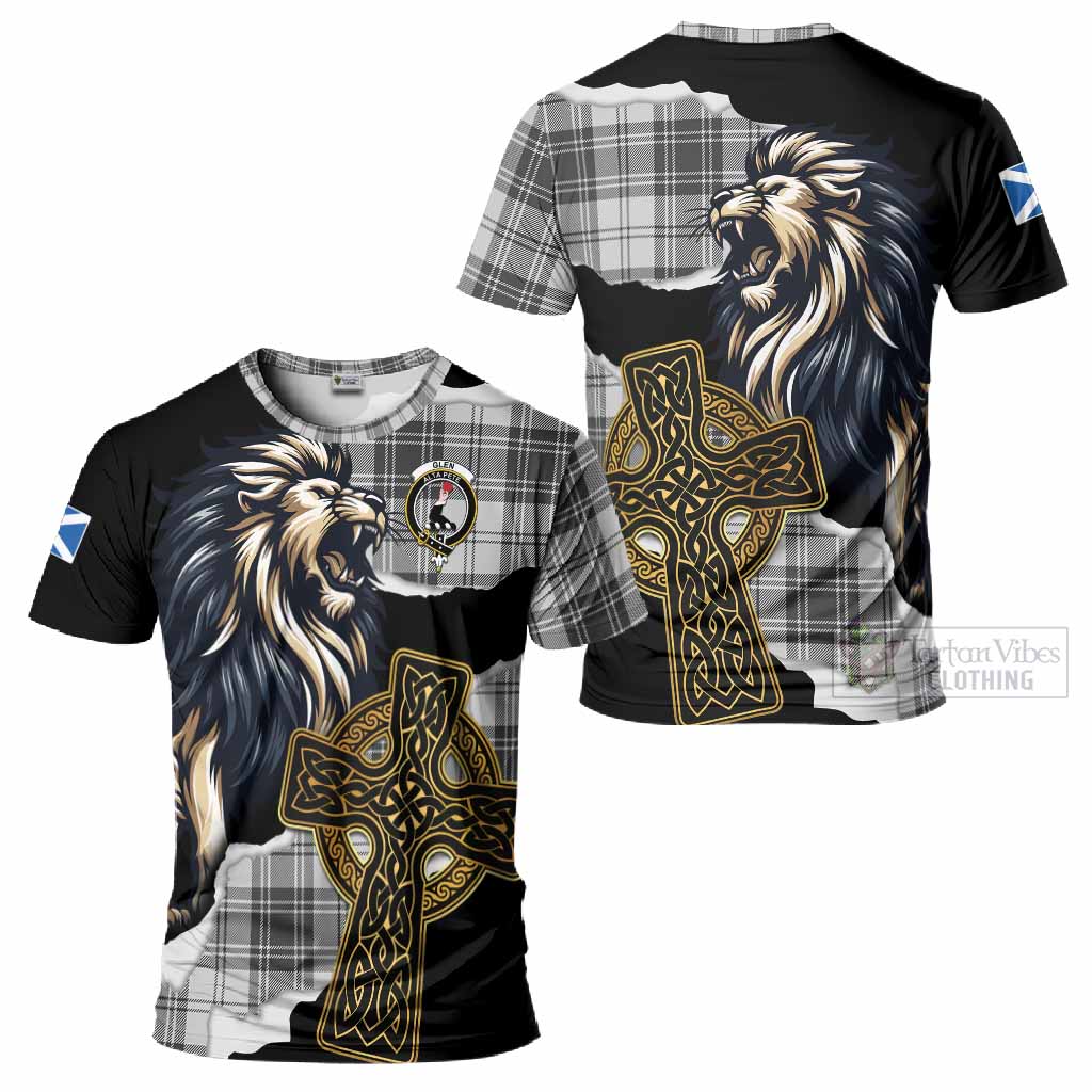Glen Tartan Scottish T-Shirt Lion Celtic Heritage
