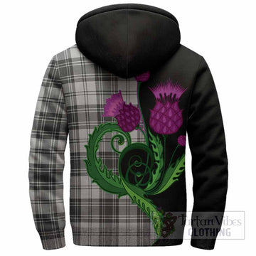 Glen Tartan Sherpa Hoodie Traditional Scottish Thistle