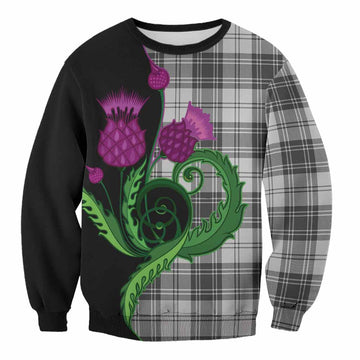 Glen Tartan Sweatshirt Traditional Scottish Thistle