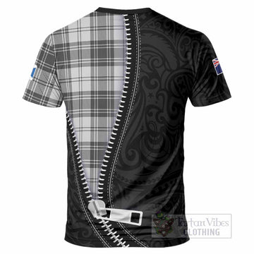 Glen Tartan T-Shirt New Zealand Pattern Unique Zipper Stylized