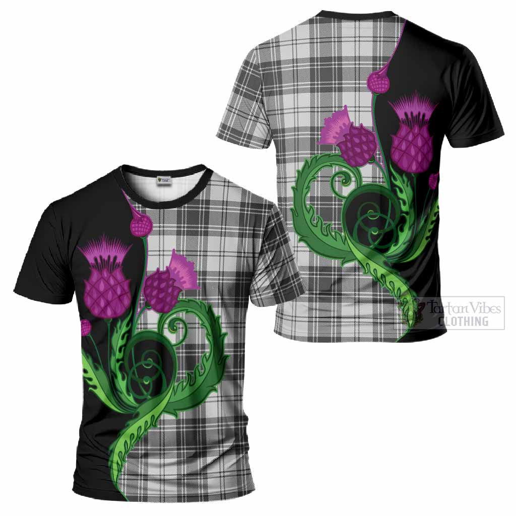 Glen Tartan T-Shirt Traditional Scottish Thistle