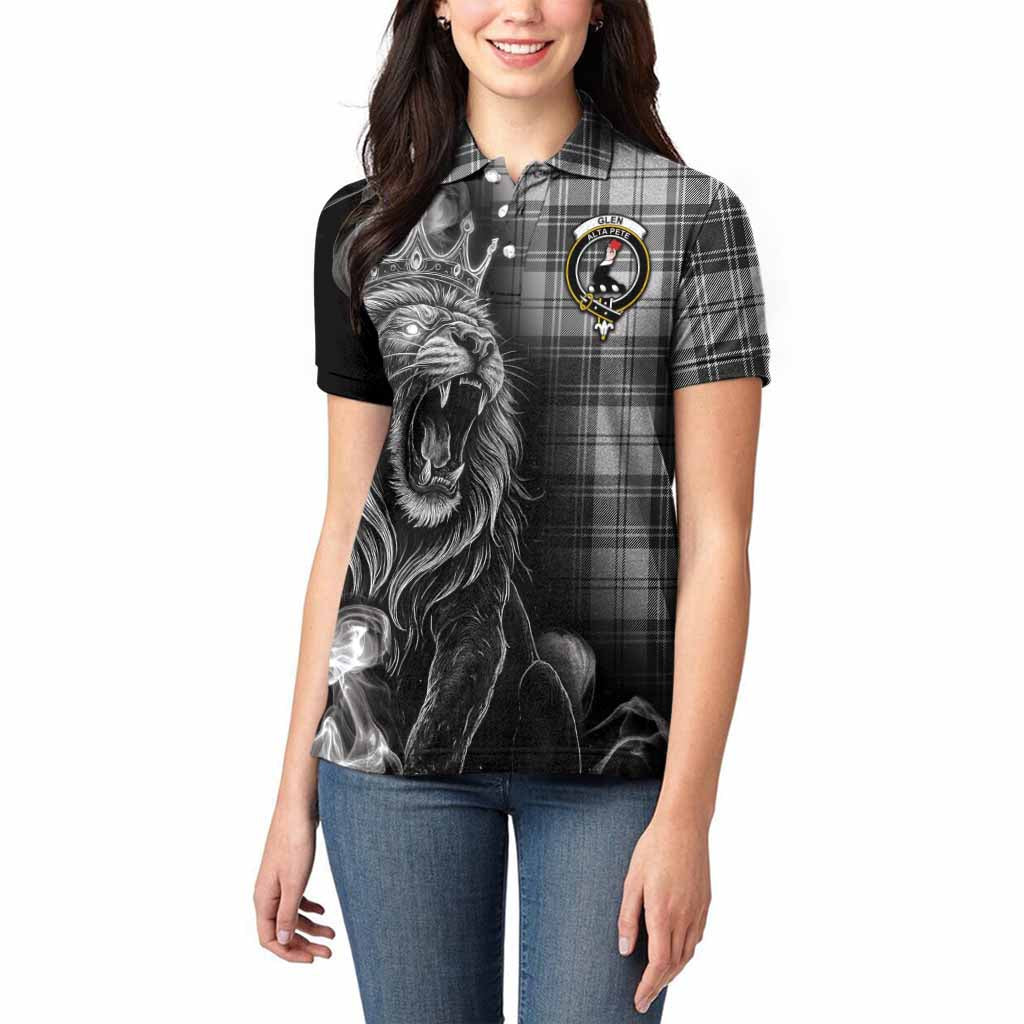 Glen Tartan Women Polo Shirt Roaring Lion Heritage