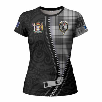 Glen Tartan Women T shirt New Zealand Pattern Unique Zipper Stylized