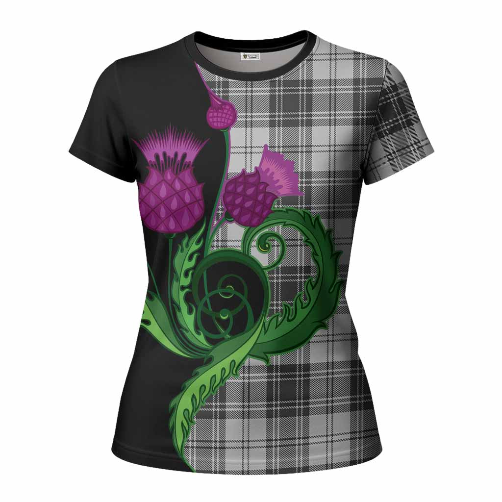 Glen Tartan Women T shirt Traditional Scottish Thistle