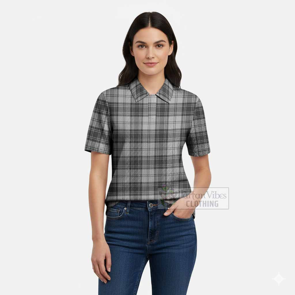 Glen Tartan Women’s Polo Sweater Top
