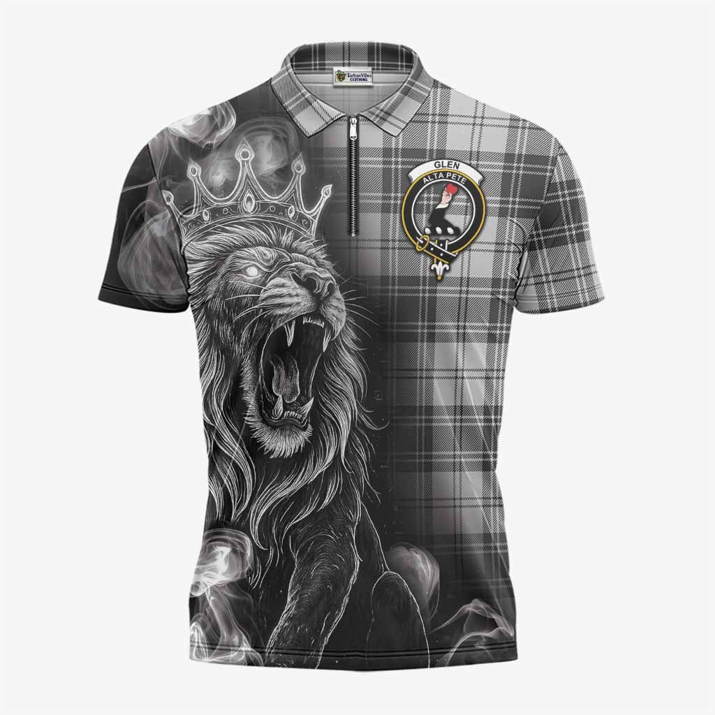 Glen Tartan Zipper Polo Shirt Roaring Lion Heritage