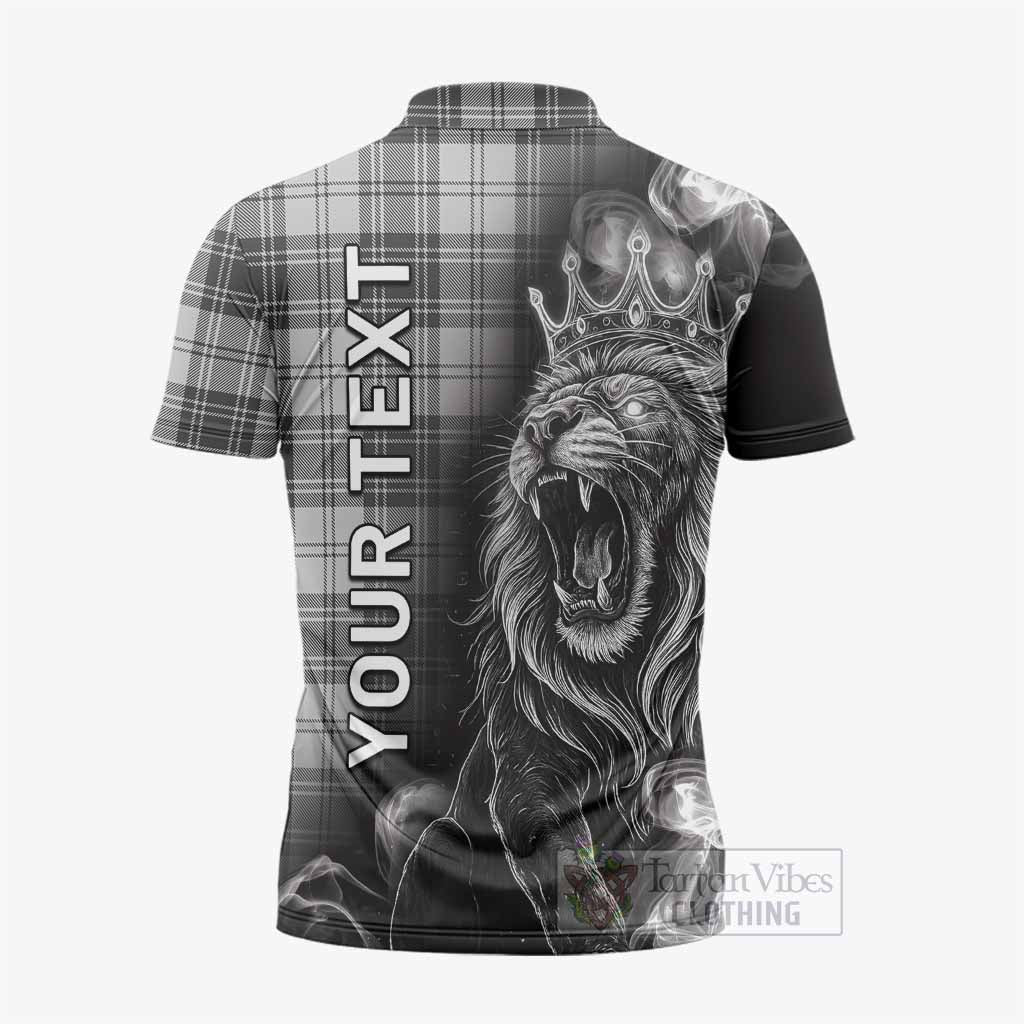 Glen Tartan Zipper Polo Shirt Roaring Lion Heritage