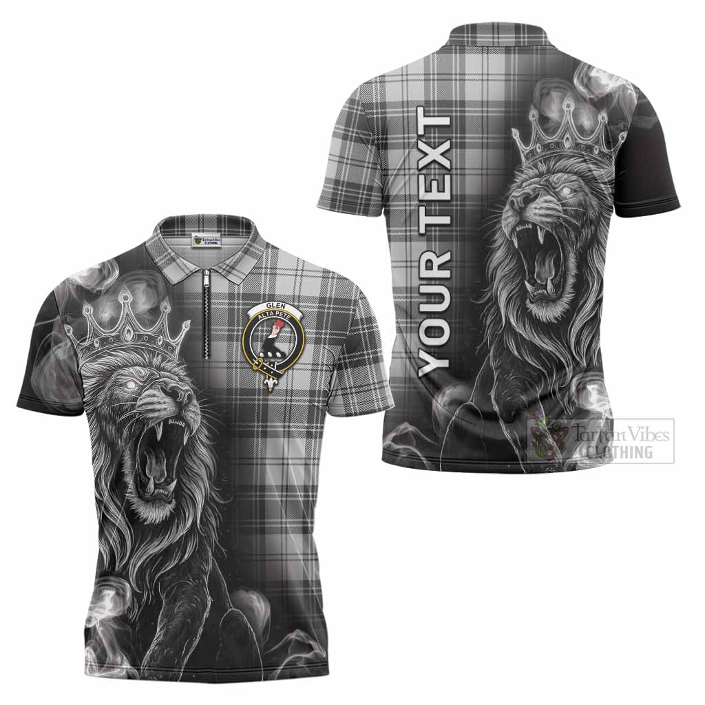 Glen Tartan Zipper Polo Shirt Roaring Lion Heritage
