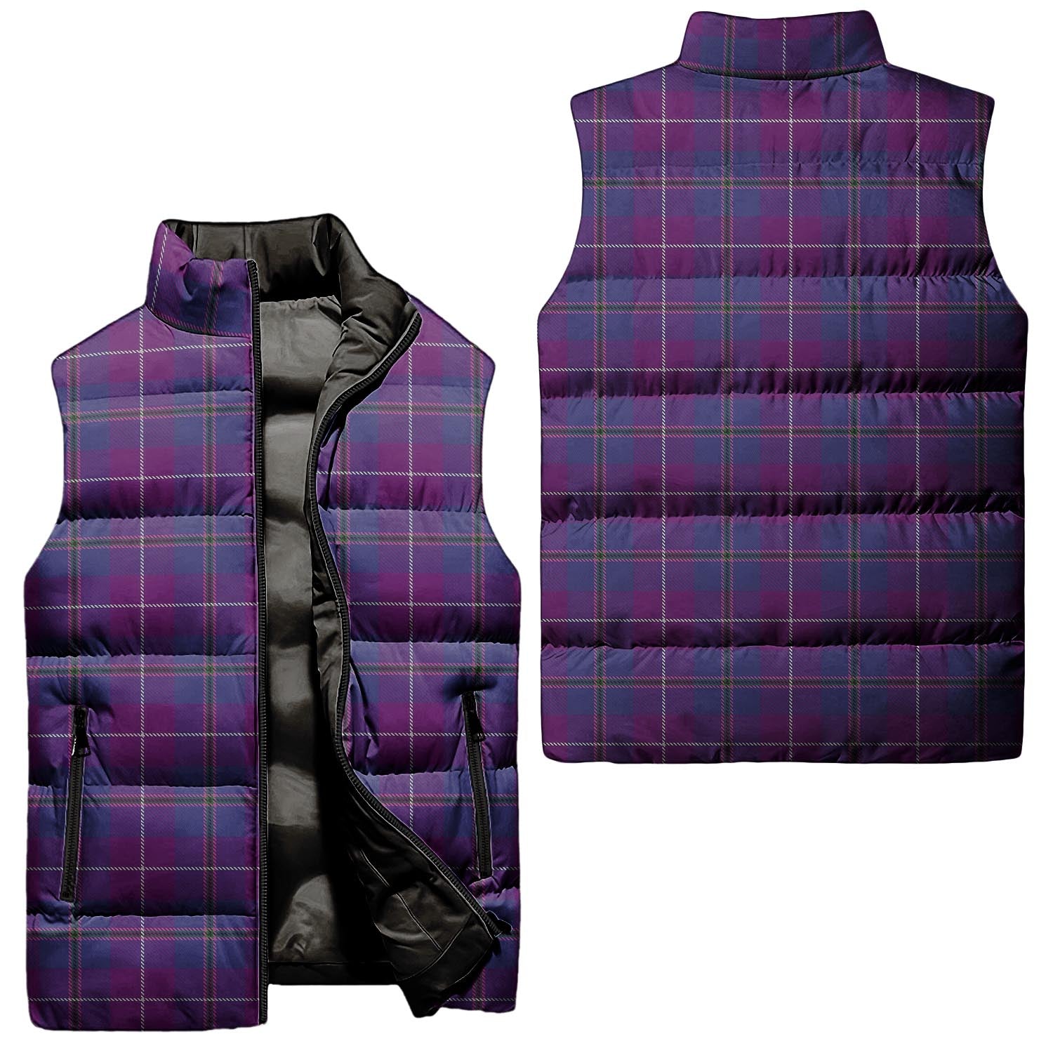 Glencoe Tartan Sleeveless Puffer Jacket Unisex - Tartan Vibes Clothing